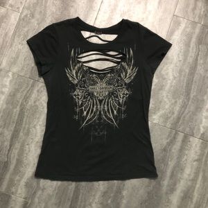 Harley cut out tee